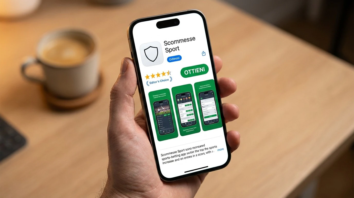 Pagina app iOS per scommesse sport
